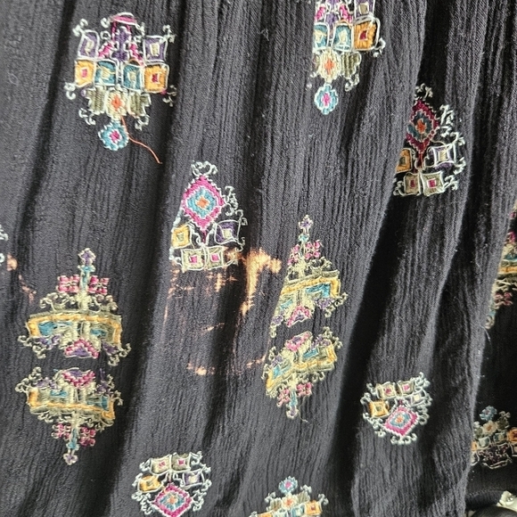 Free People | Arianna Embroidered Tunic in Black - Size XS Boho Fairy - Picture 14 of 16